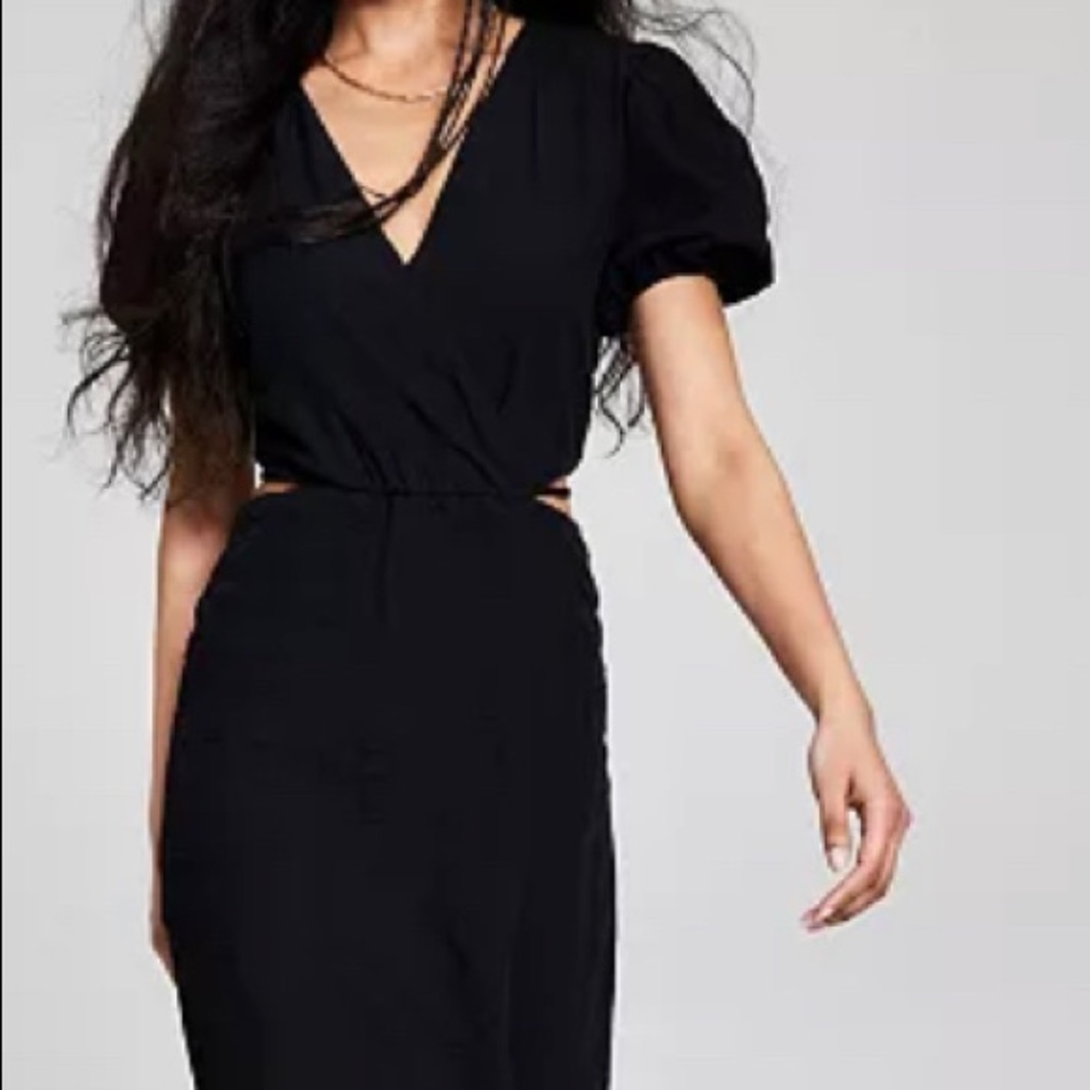 Black Then & Now cutout dress